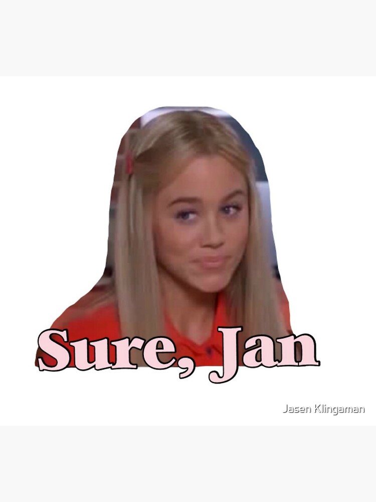 Sure Jan Sticker By Jasenisacunt Redbubble