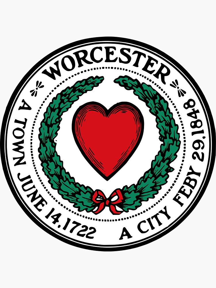 Thumbnail 3 of 3, Sticker, Seal of Worcester designed and sold by abbeyz71.