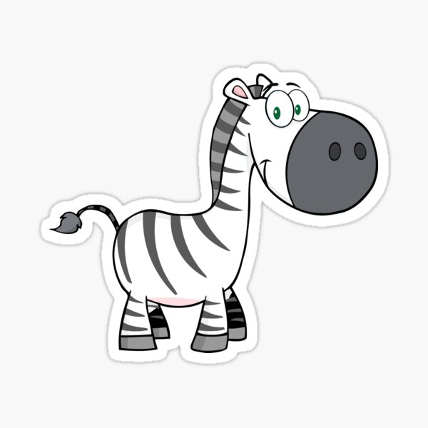 Item preview, Outline of cute cartoon zebra designed and sold by Cute Art Design.