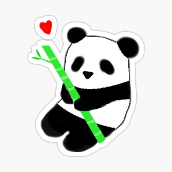 Tiny panda Sticker