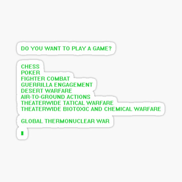 Item preview, Do you want to play a game? designed and sold by GradientPowell.
