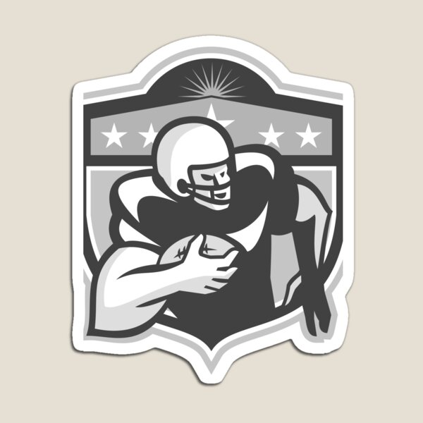 Item preview, American Gridiron Wide Receiver Running Grayscale designed and sold by patrimonio.