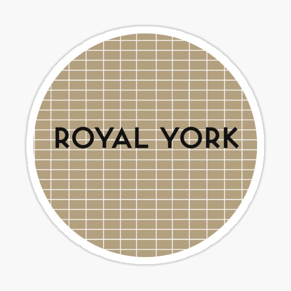 ROYAL YORK Subway Station Sticker