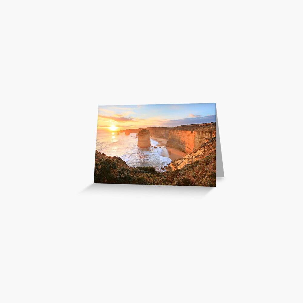 Twelve Apostles Sunset, Great Ocean Road, Australia Greeting Card