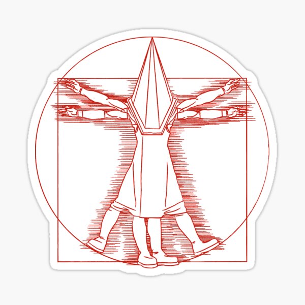 Pyramid Head (Red Pyramid Thing) Sticker for Sale by Design-By-Dan