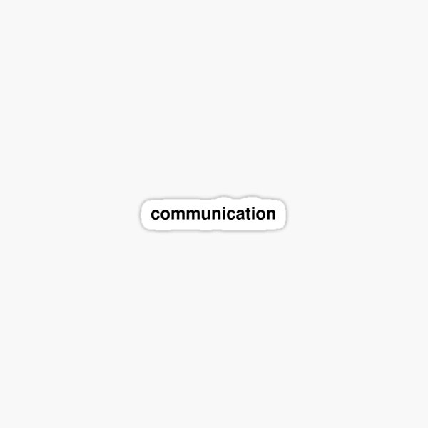 communication Sticker