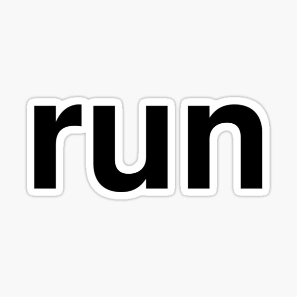 run Sticker
