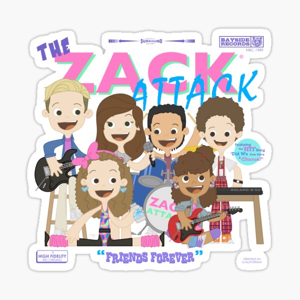The Zack Attack Sticker