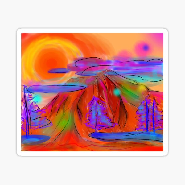 On Mars Sticker