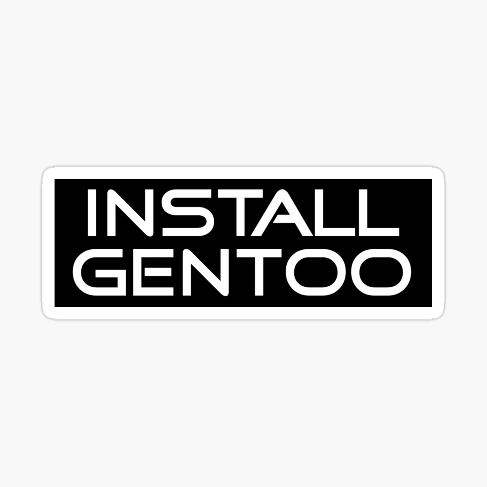 Install Gentoo Sticker for Sale by xebec