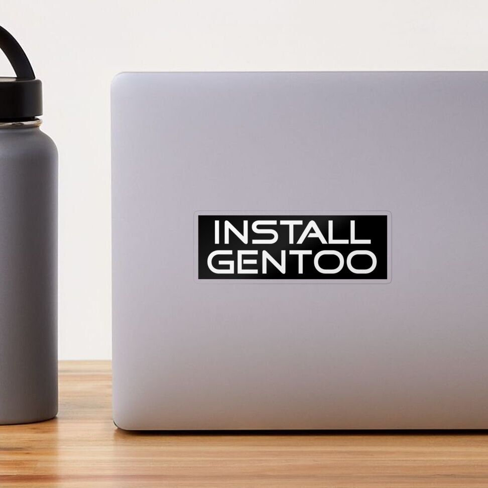 Install Gentoo Sticker for Sale by xebec