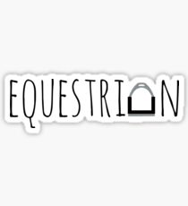 "Equestrian" Logo with Stirrup Sticker