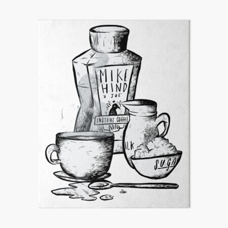 Instant Coffee Art Board Print