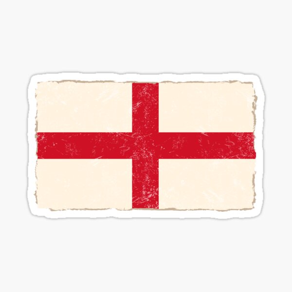 Enamel & Chrome Self Adhesive Classic Car St George Cross England Flag Badge 