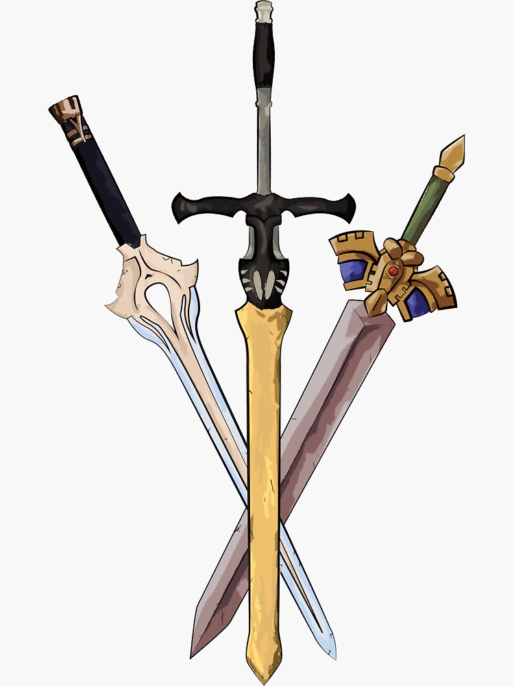 "Fire Emblem Legendary Swords" Sticker by blindcoco Redbubble