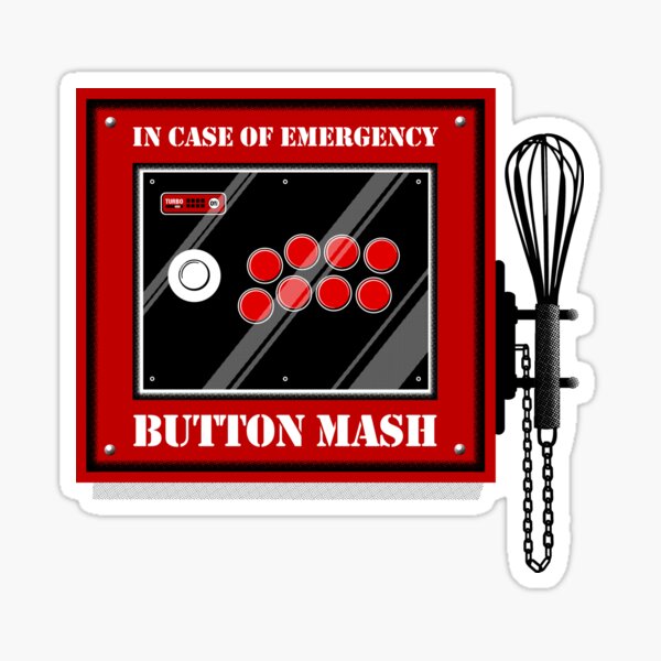 Button Mash Sticker