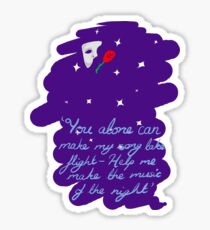 The Music of the Night Sticker