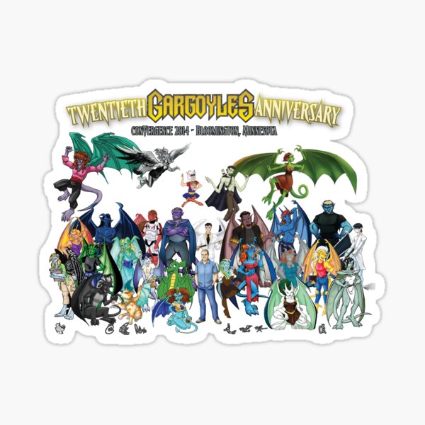 Twentieth Gargoyles Anniversary Sticker