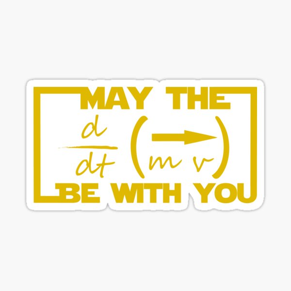 May the Equation be with you Sticker