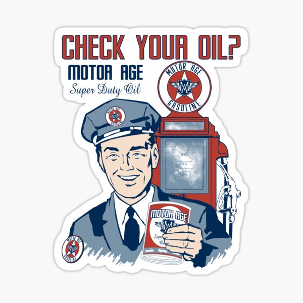 L'âge de moteur vérifie votre huile Sticker