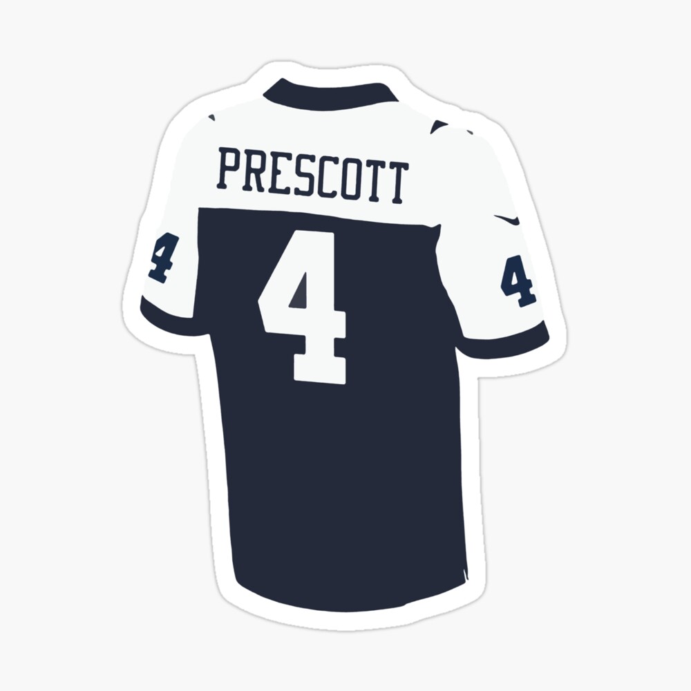 Dak Prescott Home Jersey Sticker for Sale by designsheaven