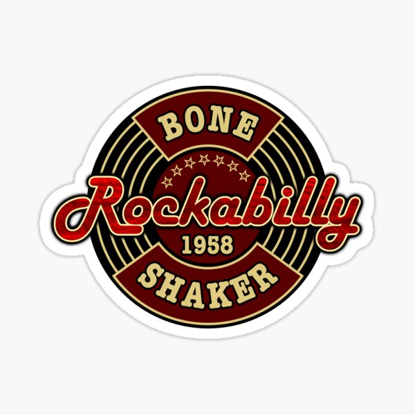 Vintage Rockabilly Knochenschüttler 1958 Sticker