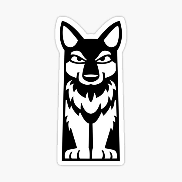 Tiny Totem - Wolf Sticker