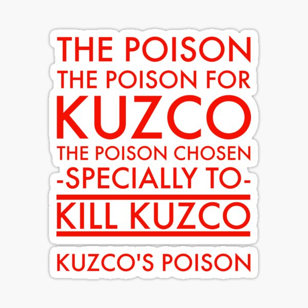 The Poison. in red Sticker