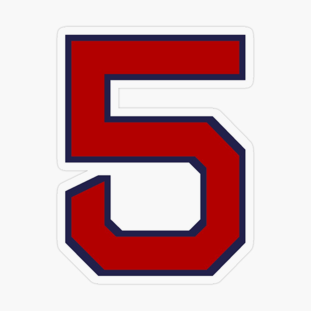 Nomar Garciaparra #5 Jersey Number Sticker for Sale by StickBall