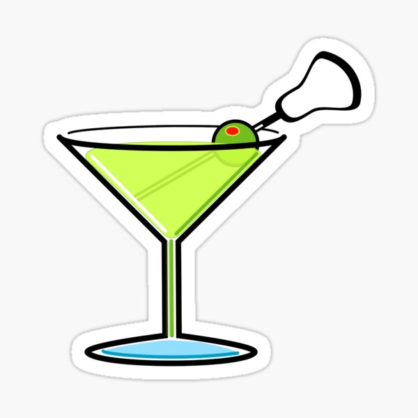 Martini Sticker