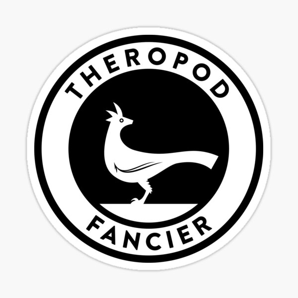 Item preview, Theropod Fancier (Black on Light) designed and sold by David Orr.