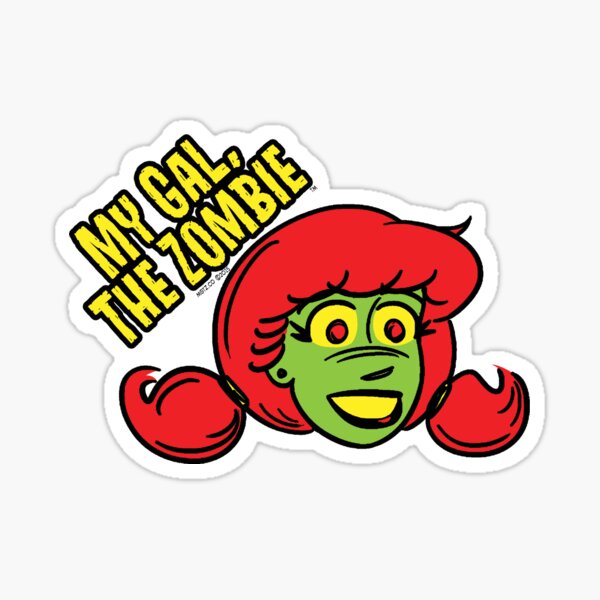 My Gal, the Zombie- Cartoon Face Sticker
