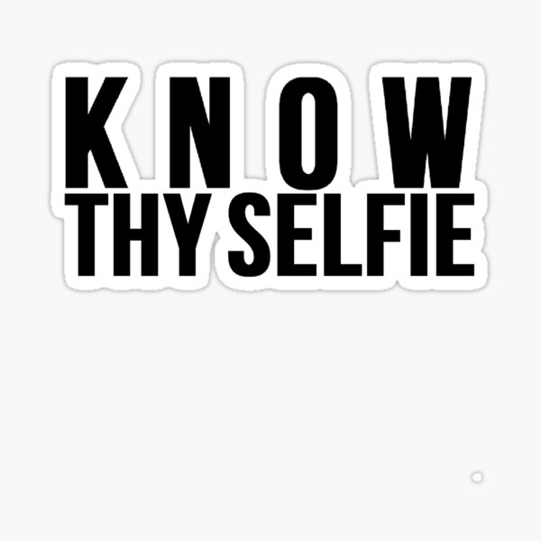Vista previa del artículo con la obra «Know Thy Selfie», diseñado y vendido por mralan.