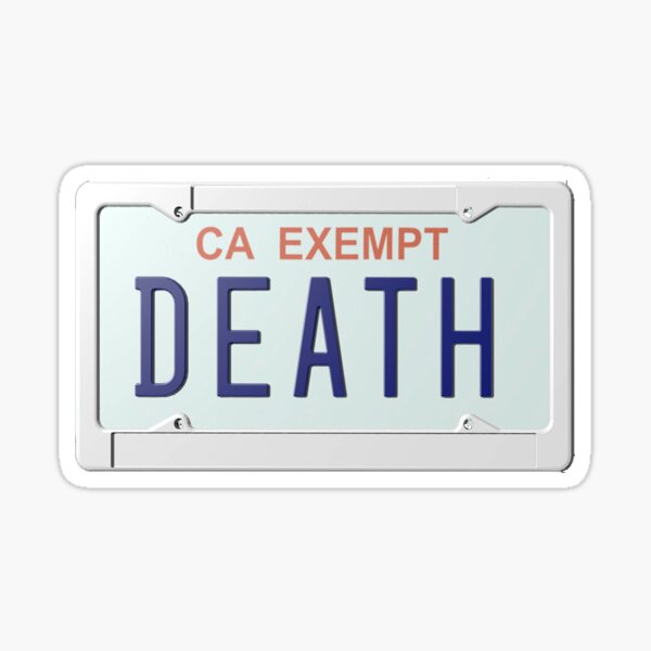 Death Grips Plate Sticker