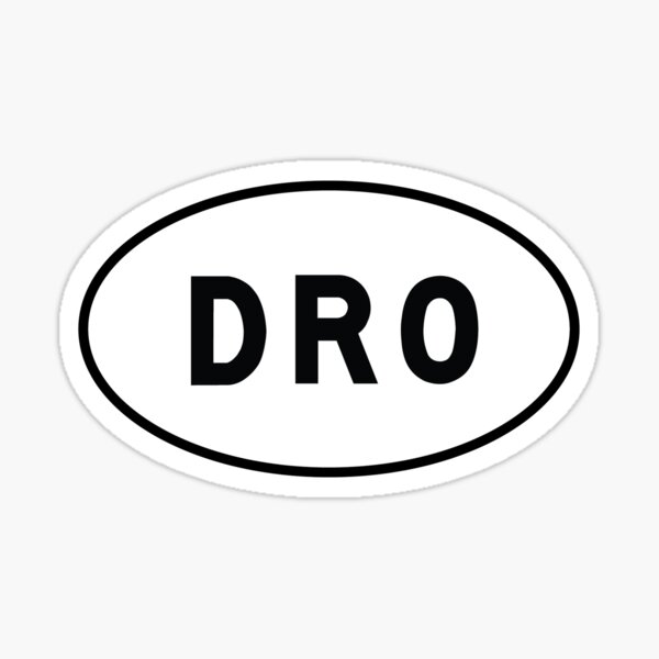 Oval Sticker - DRO - Durango-La Plata County Airport Sticker