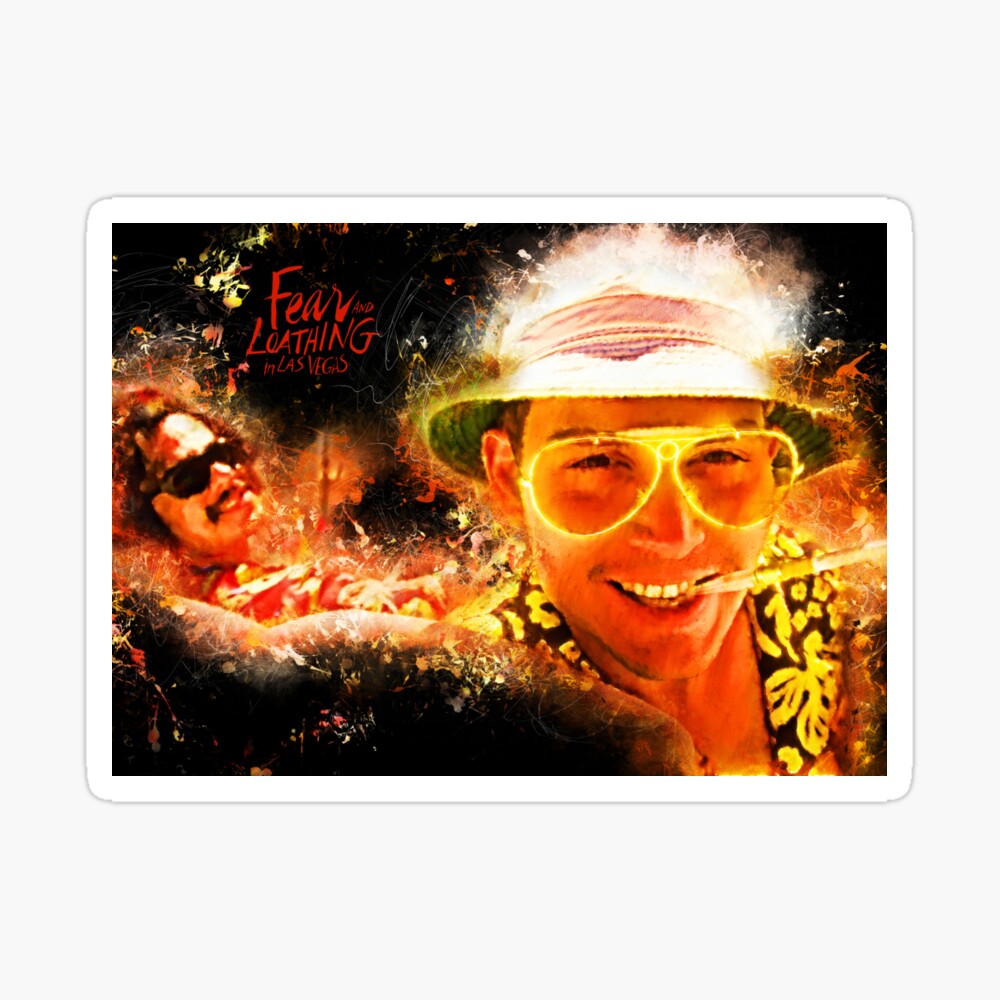 Fear and Loathing in Las Vegas Alternative Colourfull Poster by