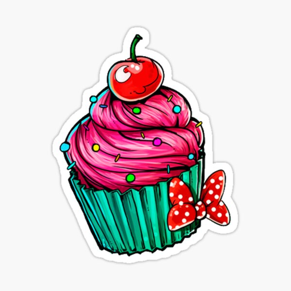 Cupcakes Are Punk Die Cut Sticker | LookHUMAN