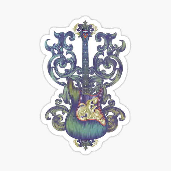 Angel Guitar Sticker