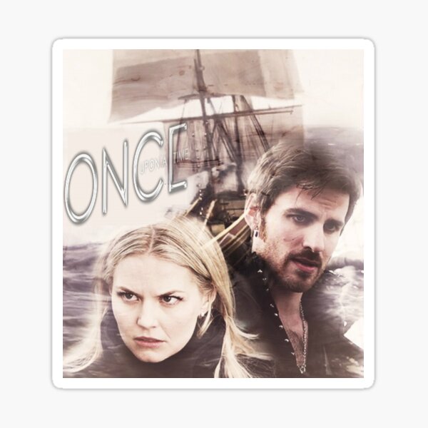 Hook and Emma-OUAT Sticker