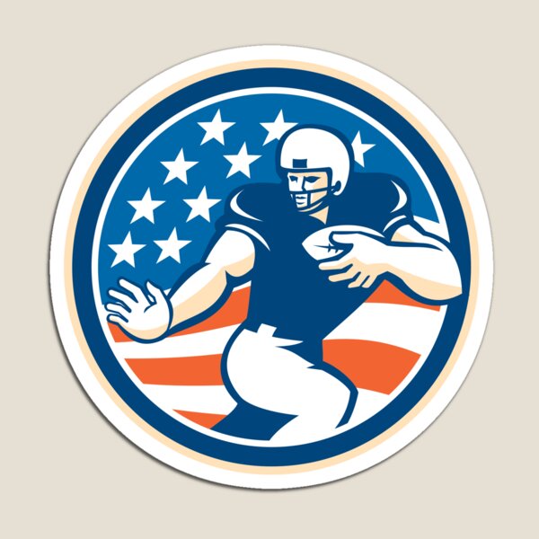 Item preview, American Football Running Back Fending Circle designed and sold by patrimonio.