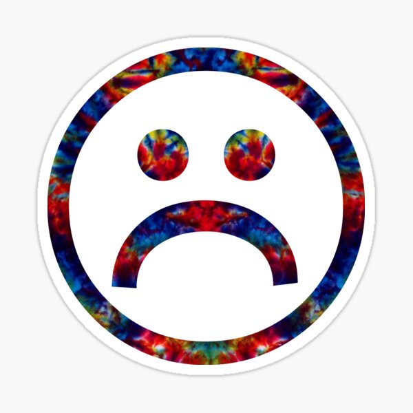 B Sad Face Stickers | Redbubble