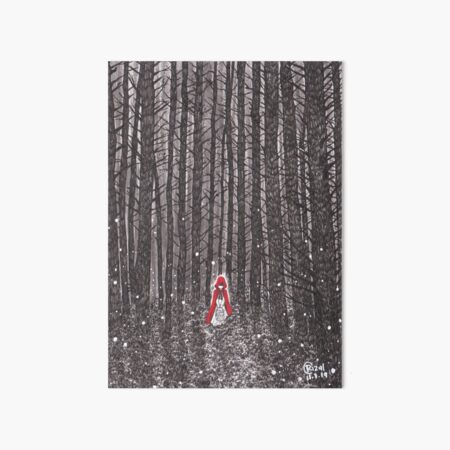 INTO THE WOODS - RED RIDING HOOD Art Board Print