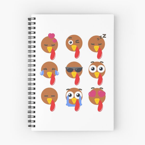 Item preview, Turkey Emojis Funny Faces for Thanksgiving Holiday designed and sold by SassyYetClassy.