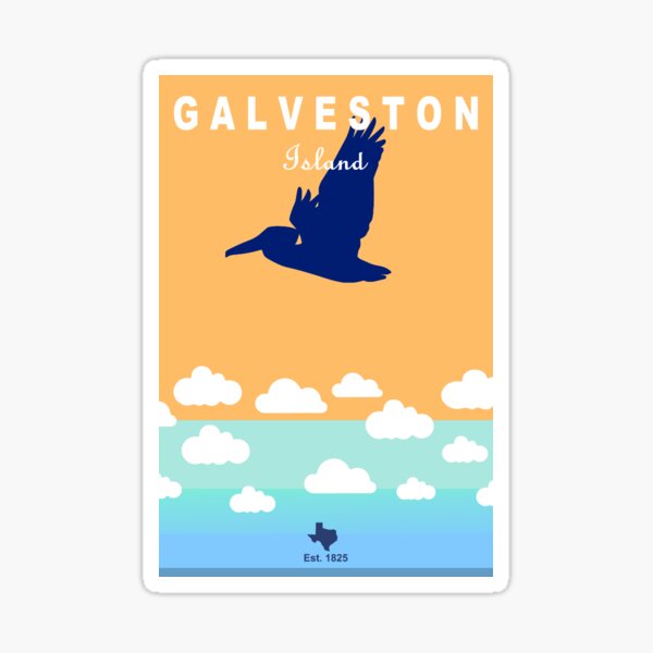 Galveston - Texas. Sticker