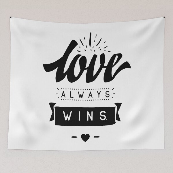 Item preview, Love Always Wins Inspirational Quotes designed and sold by ProjectX23.