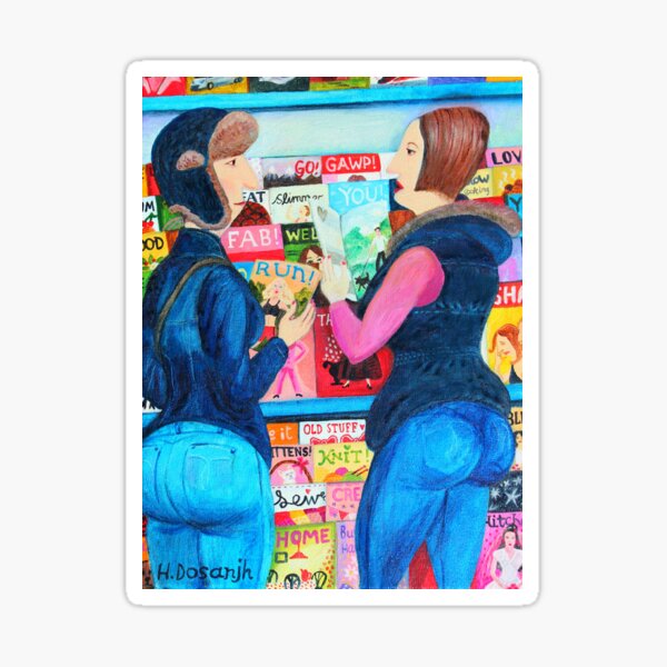 Browsing In Smiths Sticker