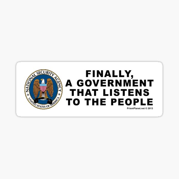 A Government that Listens Sticker