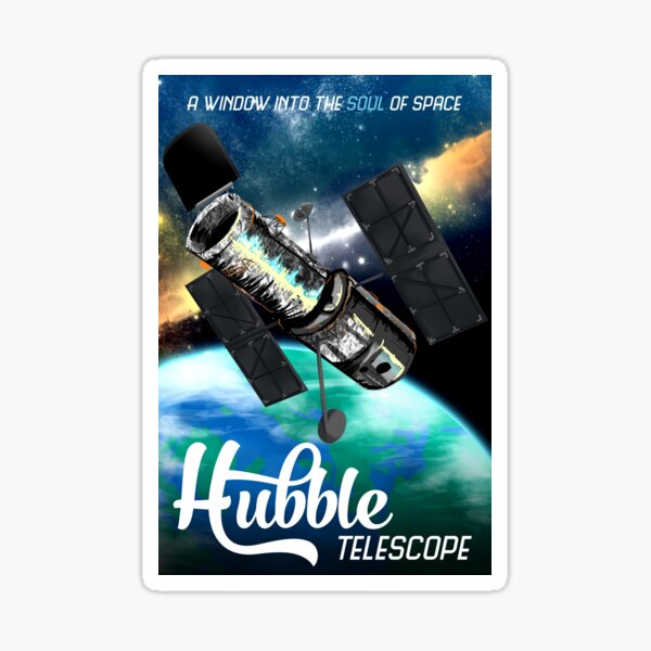 Item preview, Hubble Telescope Space Travel Poster designed and sold by lynxcollection.