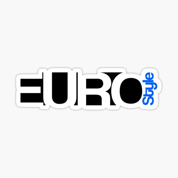 fysiek Het formulier Handel Euro Style Stickers for Sale | Redbubble