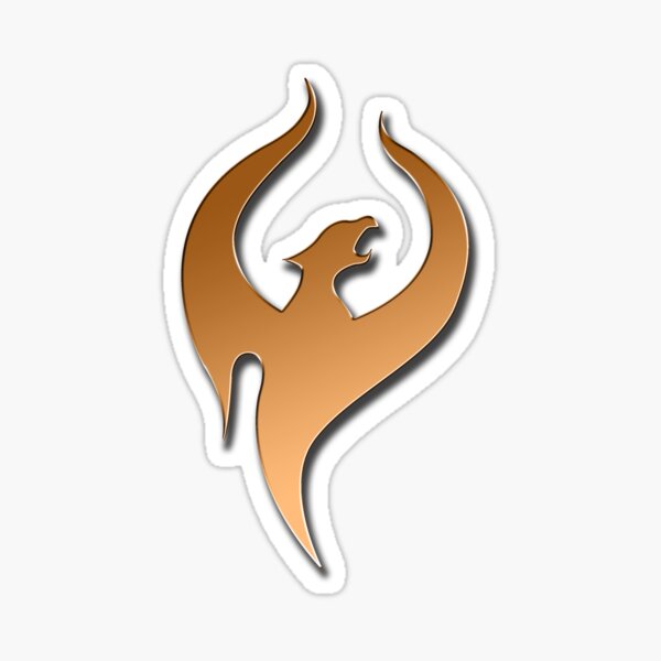 Bronze Phoenix Sticker